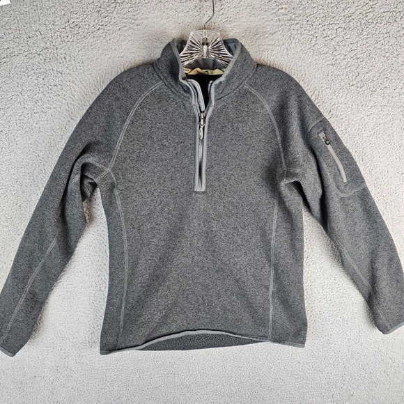 ArborWear Womens Gray 1/4 Zip Pullover Size M Polyester Fleece - Picture 1 of 11